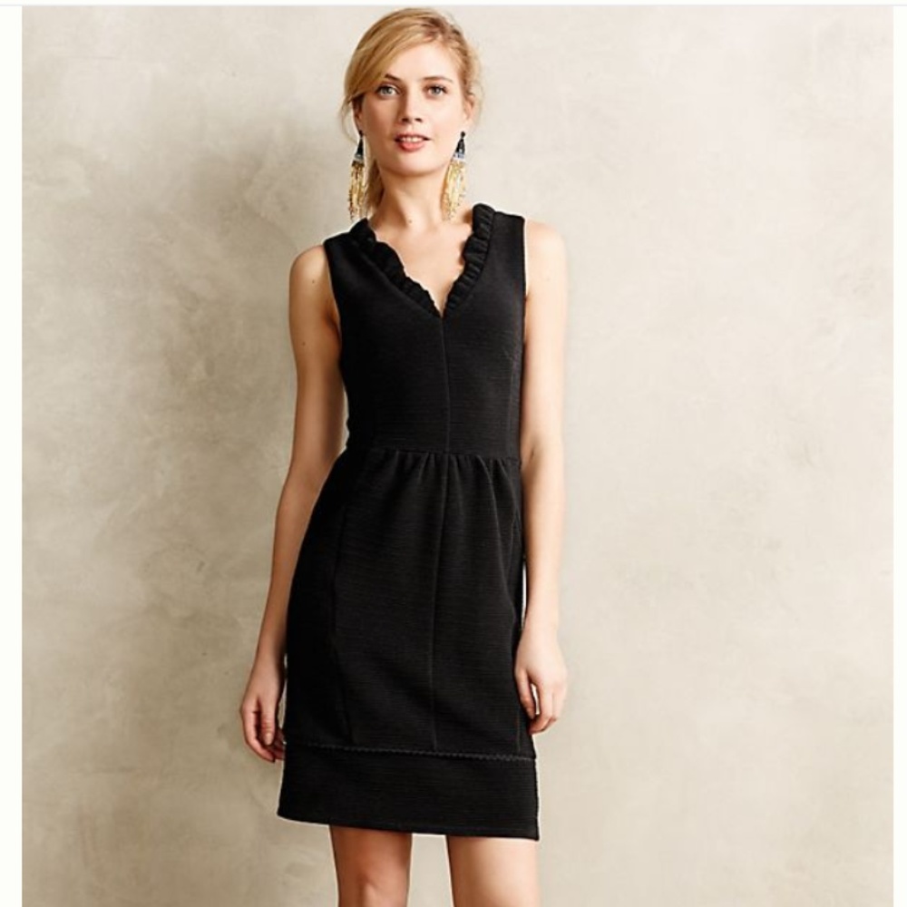 Anthropologie Maeve Ruffled Ottoman Dress in sz XS